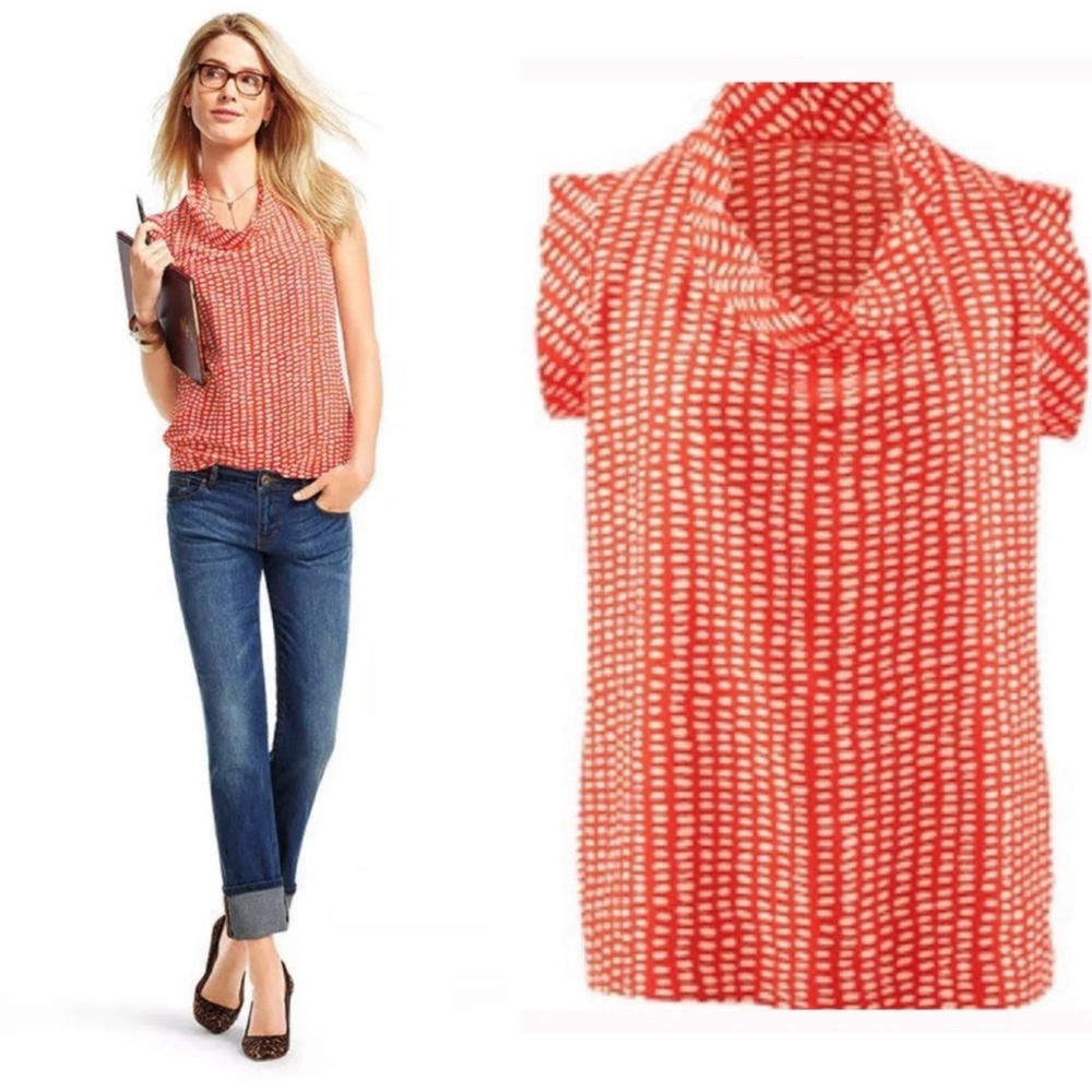 CABI 294 ‘Madeline’ Short Sleeve Blouse Women’s Size XS